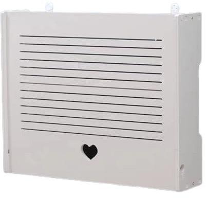 Storage Boxes Lochfreier WLAN-Router Aufbewahrungsbox WiFi-Rack Wanddekoration Dekorative Box Rack Kreative Weiße Dekorative Schwimmende Rack(E,38 * 47 * 10.5cm)