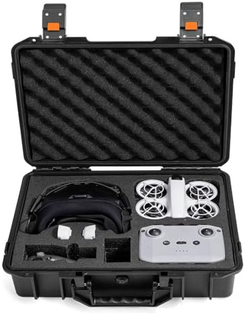 DJYILUF Hardshell Tragetasche für DJI Neo, wasserdichte Tragbare Kompakt wasserdichte Koffer für DJI Mavic Neo, Fliegende Gläser N3, Aufbewahrung Drohne Zubehör