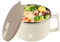 43.9 Oz 1300 ML Microwave Noodle Bowl with Lid & Handle, Stainless Steel Liner Soup Bowls Microwavable, Travel Instant Soup Mugs Container for Home Office Dorm Room College (Beige)