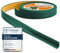 Plinthe Souple Adhésive - Moulure de finition pour cuisine salle de bain - Ruban d'étanchéité PVC - Flexible Etanche Décoratif - 10 mm x 10 mm (Vert)