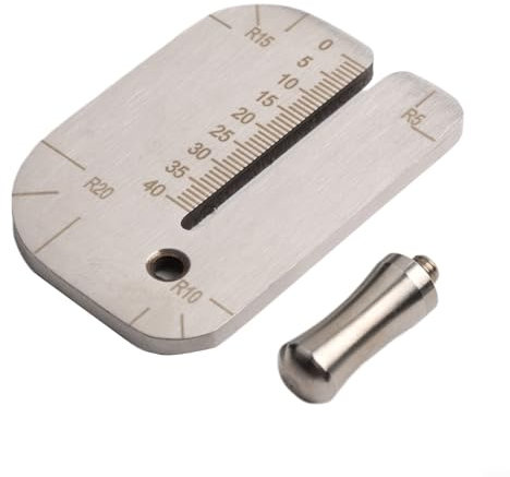 Regla de cuero de acero inoxidable con marcas precisas para perforar y coser