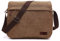 LOSMILE Herren Umhängetaschen, Leinwand Schultertaschen, 13.3 Laptoptasche,Schulranzen, für Schule und Arbeits,für Männer und Frauen. (L-Kaffee)