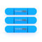 Tennis Feel Clipme | Premium Vibrationsdämpfer | Optimaler Halt | Maximale Lebensdauer | Für Tennisschläger | 7 Farben | 3-Pack | Blau