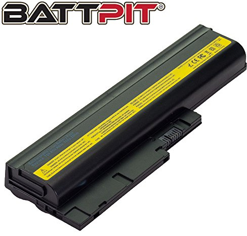 BattPit Laptop Akku für IBM 40Y6797 42T4504 42T5233 ThinkPad T60 T60p T61 T61p T500 R60 R60e R60p R61 R61e R61p R61i R500 W500 - [6 Zellen/4400mAh/48Wh]
