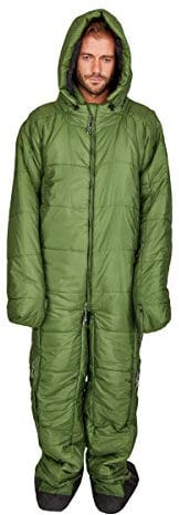 Hygger Nanuk Garden Green M - Original Schlafsack mit Armen und Beinen, 3M Thinsulate-Füllmaterial ist Ultra warm, leicht und klein im Packmaß