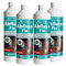 HOTREGA Abfluss Fix 4x 1 Liter Konzentrat | Abflussreiniger | Löst Haare, Fett, Seifenreste | Für Dusche, Spüle, WC, Badewanne, Urinal