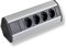 Multipresa angolare Premium 4x Schuko per cucina, ufficio in alluminio, presa multipla con cavo Schuko da 1,8 m anche come presa per mobili.