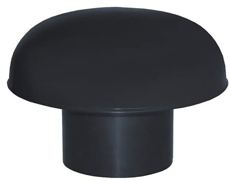 First Plast - Ventilation toiture - Chapeaux de ventilation PVC avec moustiquaire - Ardoise - Ø80mm