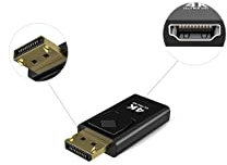 KENKIE DisplayPort to HDMI Adapter - 4K HDMI to DisplayPort Female Converter - Nickle 1.4V Nickel Plated Display Port for Laptop, Desktop, Projector, Monitor, HTDV and Thinkpad