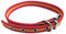 Collar de Perro Bandera de España de algodón 35 cms | Collar Liso para Perro medianos | Collar de algodón. Resistente a tirones y climatología. Collar Rojo y Amarillo.