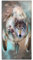 Zomer Strandtuch groß 90x180 cm Schnelltrocknendes Mikrofaser Bedrucktes mit Wolf Dream Catcher Motiv