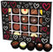 Hallingers Love Black XL - Valentinstag Manufaktur Pralinen Geschenk handgemacht teils mit Alkohol aus Edelkakao Schokolade (Box) - Geschenkideen Weihnachten & Geschenke Adventskalender | Danke Jahres