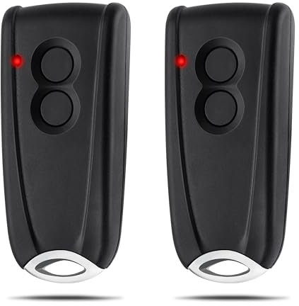 pepape 2 Stück Garagenöffner-Fernbedienung für EcoStar RSC2-433 RSE2-433, RSZ1-433, mit Metallboden, Tor Handsender für Hormann EcoStar Liftronic 500/700/800 für Portronic D2500/D5000/S4000