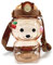 TourKing Kawaii Bear Shaped Water Bottle,1000ml Cute Bear Drinks Bottle,Leak Proof Water Bottles with Belt,Drinking Water Bottle with Straw for Girls Sports,Travel,School (Brown)