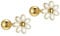 20G Cartilage Mini Stud Earrings Cute Daisy Flower Enamel Earring 925 Sterling Silver Floral Tiny Ball Screw Back Tragus Barbell Sleeper Studs Lovely Jewelry Gifts for Women Teen Girls (Gold)