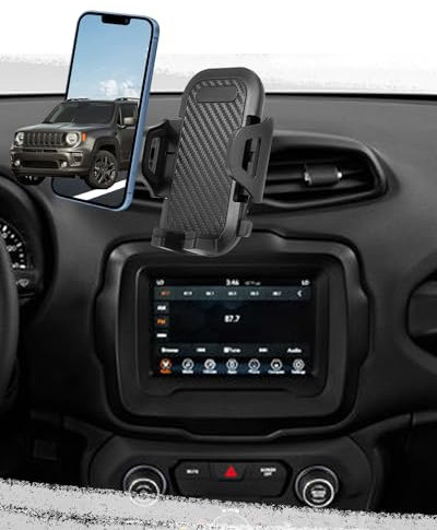 oricarmes Jeep Renegade Handyhalterung für Jeep Renegade Zubehör 2023 2024, passgenau für Renegade Handyhalterung 2015-heute, kompatibel mit allen Handys