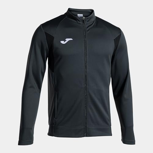 Joma - Herren-Sweatshirt - Winner III - Reißverschluss, Antrazit, schwarz, XXL