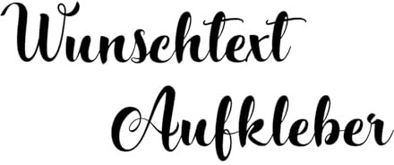 Wunschtext Aufkleber gestalten Sie Ihren Schriftzug Aufkleber selbst - Zeichen Buchstaben Autoaufkleber Caravan Wohnmobil und Wandtattoo Aufkleber Biker und Bootsaufkleber - inklusive Vorschau (326)