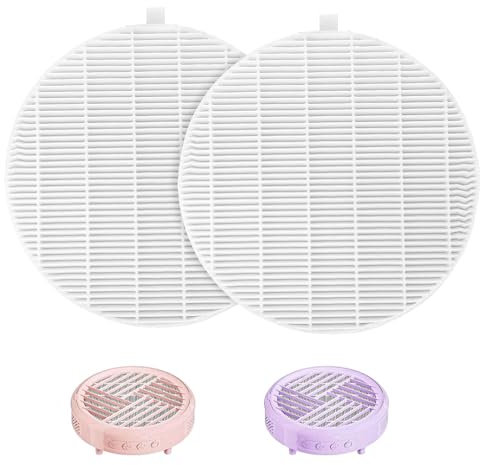 2 Pack Nail Dust Collector Filter Replacement Compatible with Melody Susie, White Nail Dust Collectors Filter for Home and Nails Salons, Dusts Collectors Match with Dusts Collector Nails Tech Tool