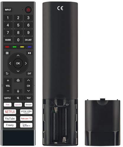 VINABTY Replacement Voice Remote Control Fit For Toshiba 4K Smart VIDAA TV 43/50/55/65 UV2F Series,43/50/55/65 UV3F Series,43/50/55/65 QV2F Series,43/50/55/65 QV3F Series
