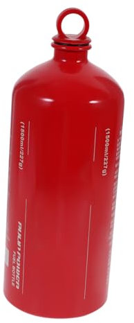 Alipis Aluminum Alloy 1500ml Fuel Bottle Leakproof Oil Container for Motorcycles Emergency Backup Camping Hiking Easy to Use Design