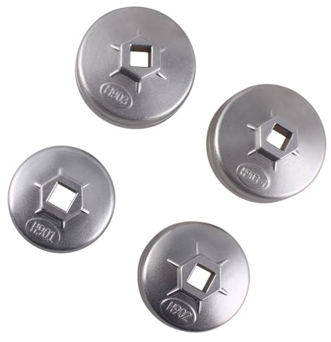 TIQICIVINUI Alu Ölfilterkappen Satz Cup Typ Ölfilterschlüssel 901 902 903 903-1 Ölwechsel Werkzeug aus Aluminium Druckguss