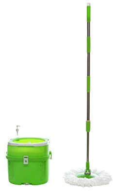 Kasanova 1 mop 1 secchio verde, plastica poliestere