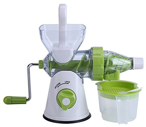 Exprimidor Manual de Manivelas Exprimidor de Frutas Extractor de Jugo Frutas y Verduras Exprimidor Manual Exprimidor de Pasto de Trigo Multifuncional Saludable Fabricante de Jugo Natural