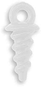 Bank Tackle Plastic Bait Screws Carp Fishing Terminal Rig Tackle Pop Ups (X 100 Pack, Clear)