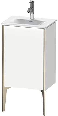 Duravit XViu 4068 Waschtischunterbau stehend, 1 Tür Anschlag Links, für Waschtisch Viu 073345, 430x310 mm, Farbe (Front/Korpus): weiß matt/Champagner matt - XV4068LB118