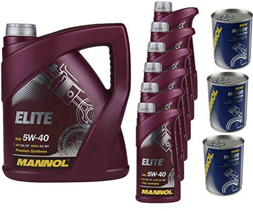 11L Motoröl MANNOL Elite 5W-40 3x MANNOL Motor Doctor ADDITIV