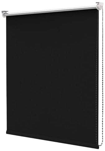 Tenda a Rullo Avvolgibile Porta Finestra Casa Ufficio Parete Soffitto Mod.TENDARULLO 100X180 NERO