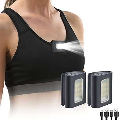 Yzoni 2 Pack Rechargeable LED Running Lights
