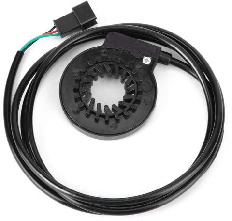 Alomejor Elektrischer Fahrradpedalassistent Sensor Doppelhalle 12 Magnetischer integrierter Raddrehzahlsensor Elektrofahrrad-Kraftpedal