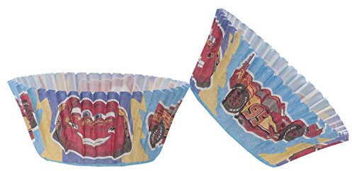dekora - Capsula Cupcake de Cars Rayo Mcqueen para Convertirle en un Auténtico Campeón-25 Unidades, Color rojo (339267)