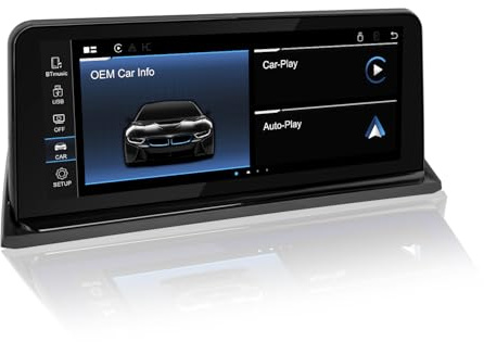 PEMP 10,25‑Zoll‑Linux‑Display für BMW X5 X6 E70 E71 CIC 2010‑2012 | Kabel‑ & drahtloses CarPlay, Android Auto, 1920×720 Autoradio, Bluetooth‑Videoplayer, Vertikalbildschirm