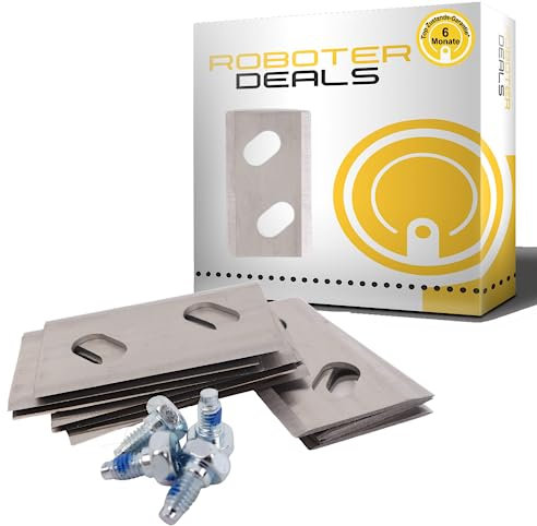 HRobotic Accessoires Roboter Deals - Rasierklingen (doppelloch) Messer, Ersatzklingen mit Schrauben (15 Stück) für Robomow RK Serie Rasenmähroboter.