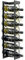 DanDiBo Étagère à vin murale en métal - 75 cm - Noir - Support mural moderne pour 7 bouteilles