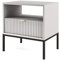 Furniture24 Nachttisch Nova S54 Nachtschrank mit Schublade Grau