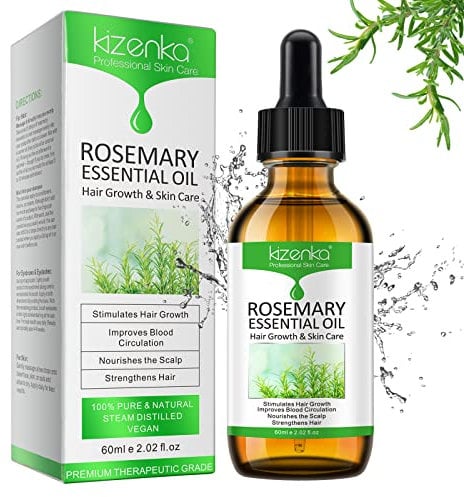Rosmarinöl Haare, Rosemary Oil für die Nährende Kopfhaut, 60ml Ätherisches Rosmarinöl für Haare Natürliches Rosmarin Massageöl für die Hautpflege, Verwendet in Aromatherapie, Öl für Diffusoren