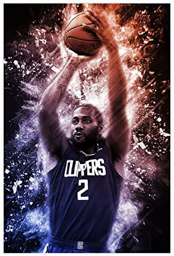 BLIJR Puzzle für 500 Teile Poster Basketballspieler Kawhi Leonard (24) Holz Puzzlespiel Erwachsenen und Kinder puzzle Poster 500 Piece 20.4x15inch(52x38cm) Kein Rahmen