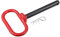 X AUTOHAUX 1/2 x 3 5/8 Inch Trailer Towing Handle Hitch Clevis Pin and Clip for Lawn Mower Trailer Towing Cargo Boat RV Car Truck Bike Tractor Tow Hitch Lock Pins Red