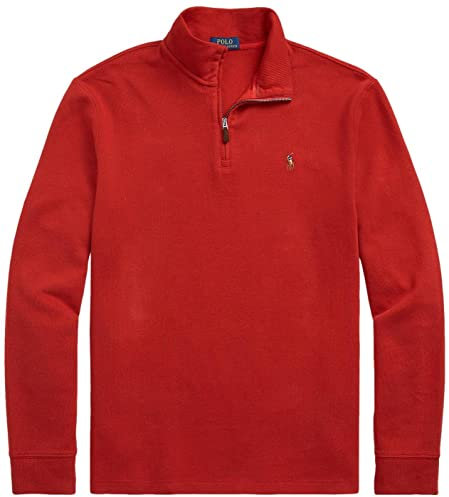 POLO RALPH LAUREN Mens Pullover, (Fall/Winter 2022) Madison Red, XL
