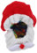 FOMIYES Weihnachtshelmmütze Weihnachtsmütze Flauschige Helmabdeckung Für Motorräder Weihnachtsmann-Helm Weihnachtsmann Schutz Weihnachtsmann-mütze Polyester Winter Biker-mütze