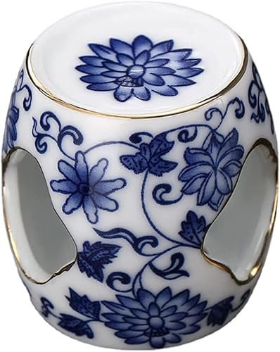 VIKIMO Wax Melt Burners, Essential Fragrance oil Burner, Ceramic Tealight Wax Melt Warmer Aromatherapy Aroma Oil Burner Diffuser Teacup Lid Holder Pan Lid Holder Tealight Holders