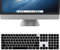 YongMai Silicone Keyboard Cover for 2021 New Model A2520 iMac Magic Keyboard with Touch ID and Numeric Keypad, Washable Dustproof, Black