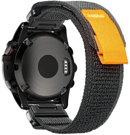 torbollo Uhrenarmband Kompatibel mit Garmin, gewebt Sportarmband für fēnix/Forerunner/Approach/MARQ/quatix/D2 Serie Robustes Ersatzband für Männer