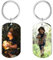 Customaster Personalisierter Schlüsselanhänger Mit Bild und Text - Hundemarke - Geschenk für Familie, Männer, Freund