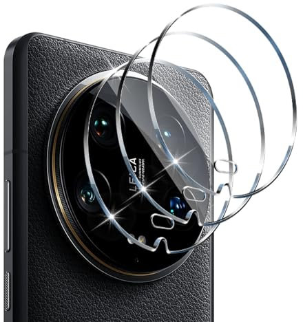 QULLOO Kamera Schutzfolie für Xiaomi 14 Ultra für Panzerglas, 3 Stück 9H Härte Kamera Schutz Glas HD Klar Linse Folie Anti-Kratzen Kameraschutz
