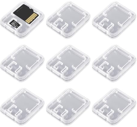 9 Pieces Sd Card Storage Box, Foldable Sim Card Storage, Sd Card Box, Mini Sd Card Holder, Sd Card Storage Box, Suitable for Storing and Storing Sd Cards